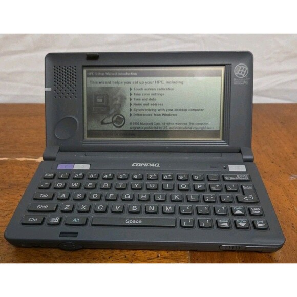 COMPAQ C140 Windows CE 266550-001 Portable Computer PC No Cables Tested - Picture 1 of 5